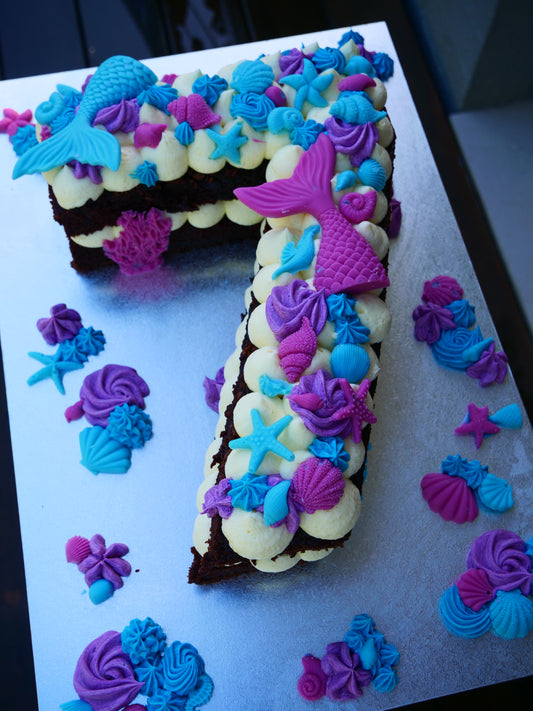 Under the Sea Number Cake
